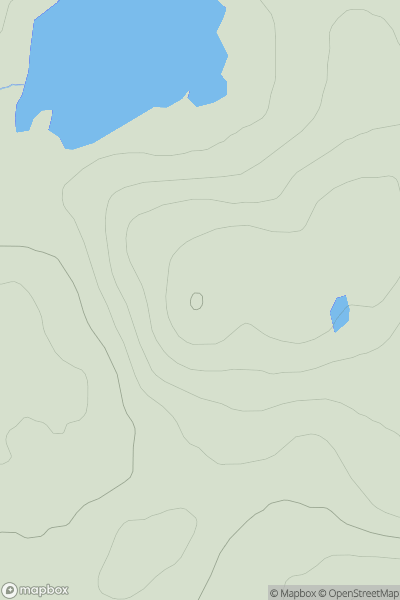 Thumbnail image for Cnoc Riabhach [Scourie to Lairg] [NC026320] showing contour plot for surrounding peak